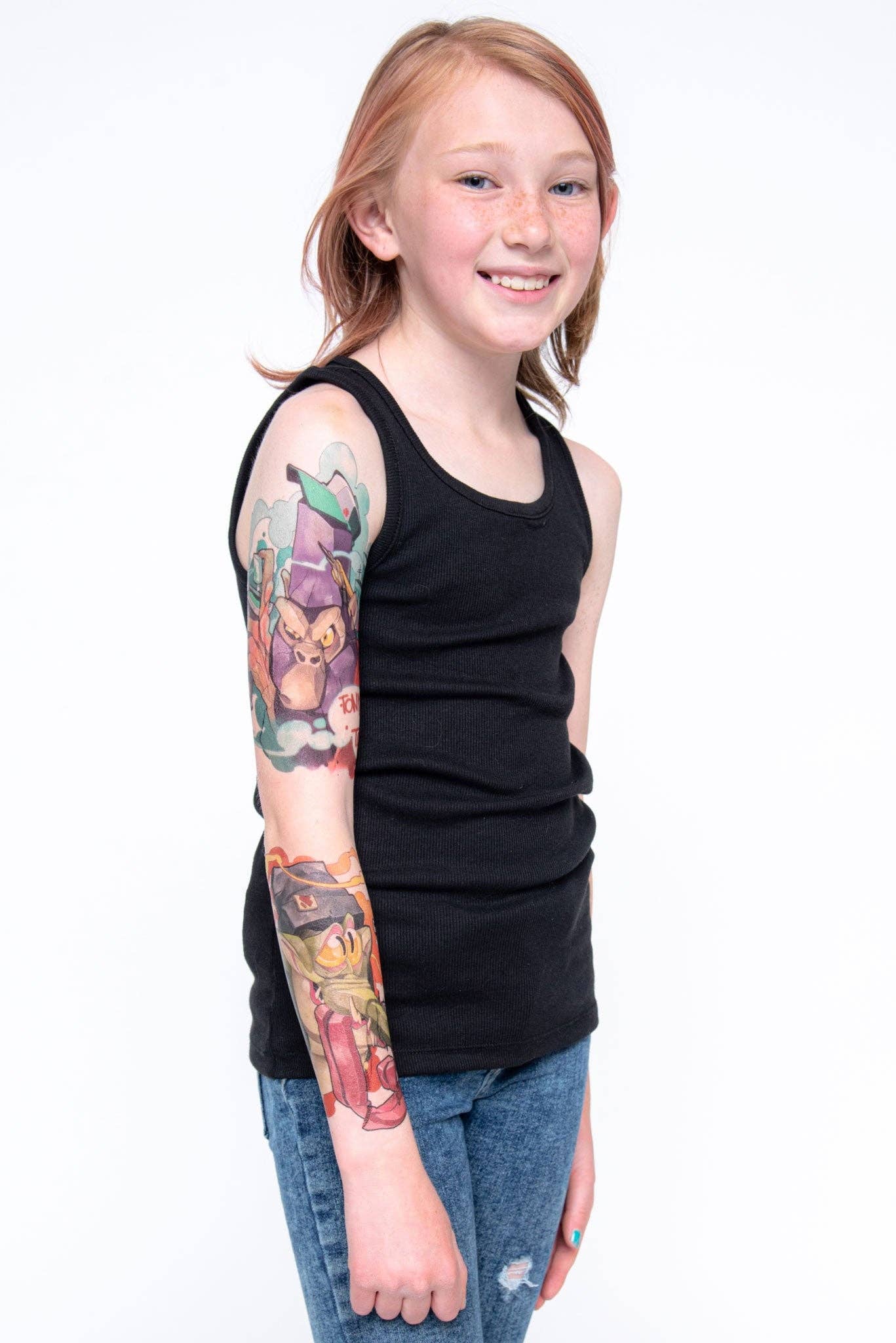 Tony Ray - Wholesale Temporary Tattoo - Kids - Street Art Full Sleeve Tattoo2