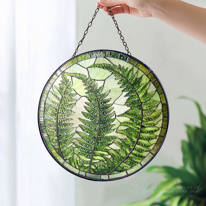 TMLECOM LTD – wholesale Suncatcher – Fern Plant Glass Suncatcher, Fern Plant Light Catcher Decor5