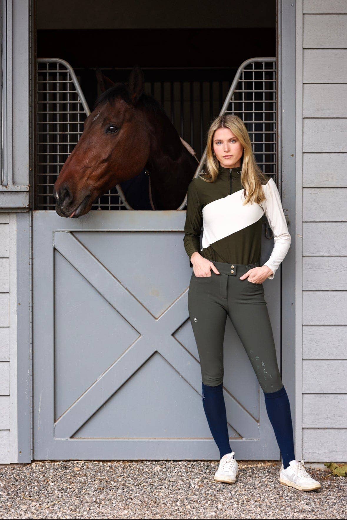 Juliette High Compression Breeches | Hunter Green for wholesale on Faire5