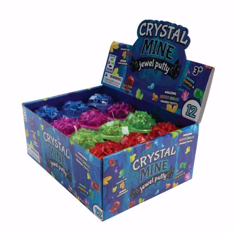 Geddes - Wholesale Putty/slijm - Kinderen - Crystal Mine Jewel Putty 12/display1