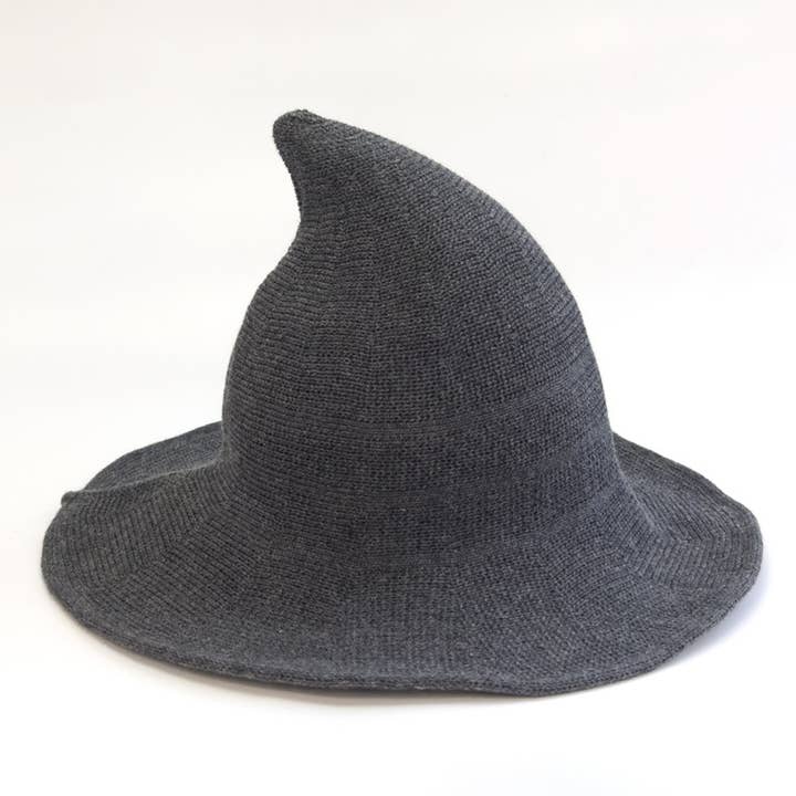 DOUBLJU - Wholesale Cloche Hat - Women's - Foldable Knit Witch Hat for Halloween with Pointed Top8