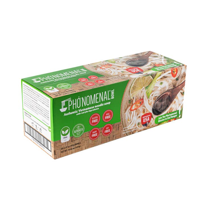 Phonomenal - Wholesale Ramen - Pho’nomenal Bowl Instant Veggie Pho (Case of 6 Bowls)6