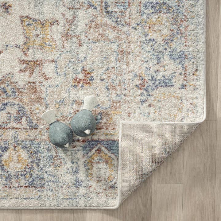 Cream Freesia 2384 Floral Vintage Area Rug for wholesale on Faire3