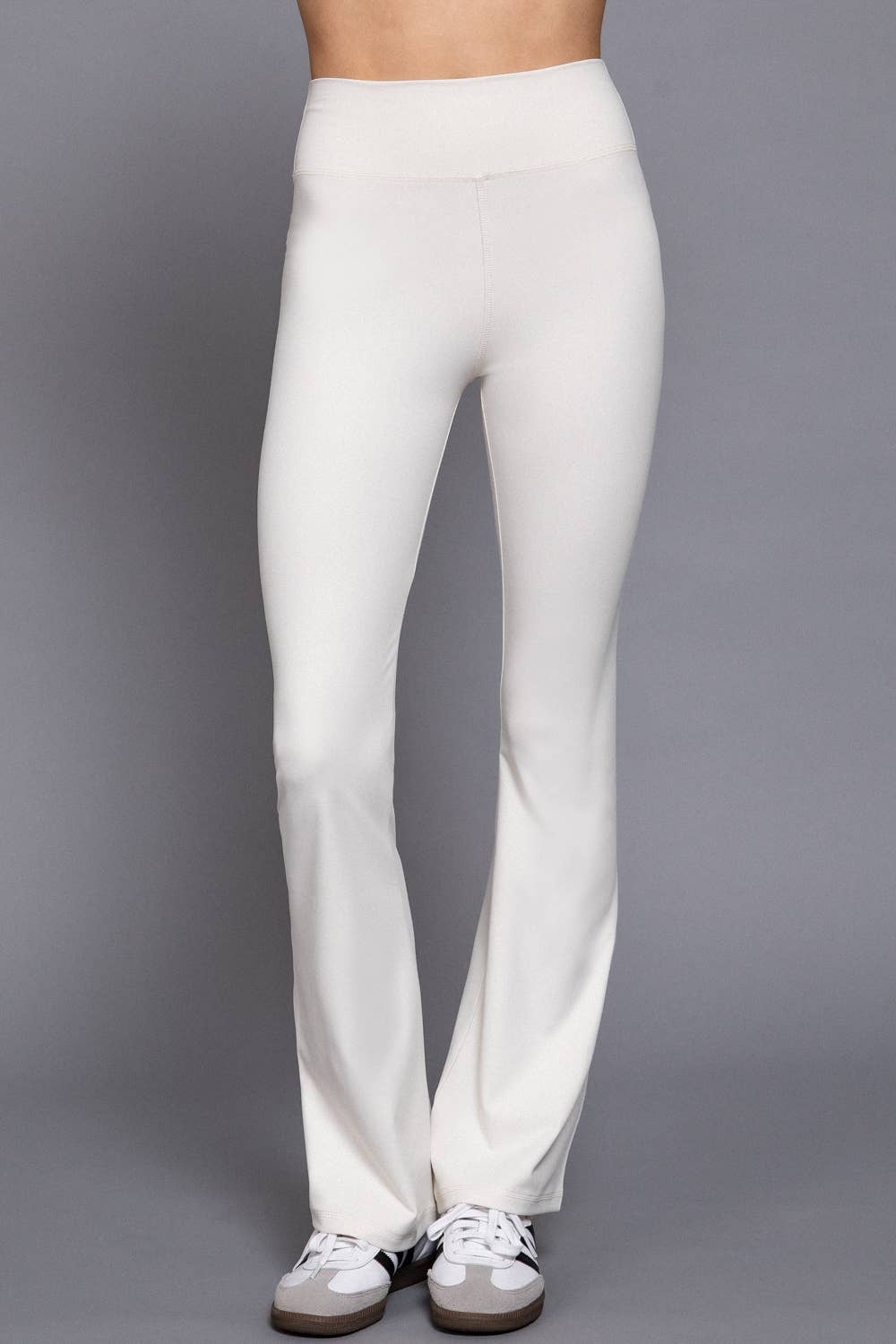 Active Basic | Active USA - Wholesale Athletic Pants - Women's - Waist Band Flare Stretch Workout Long Pants39