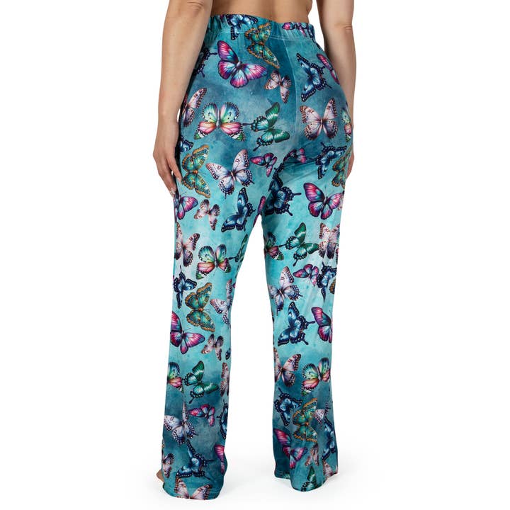 BRIEF INSANITY – wholesale Sleepwear bottom – women's – Butterfly Pajama Lounge Pants3