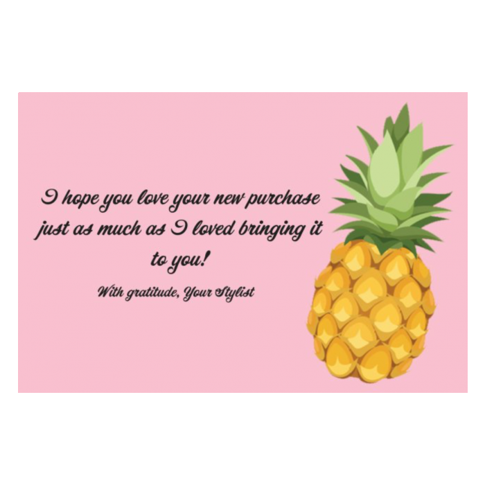 Eleven Fashion – wholesale Gift bag set/pack – 6x9 Pineapple Perfect Package Kit3