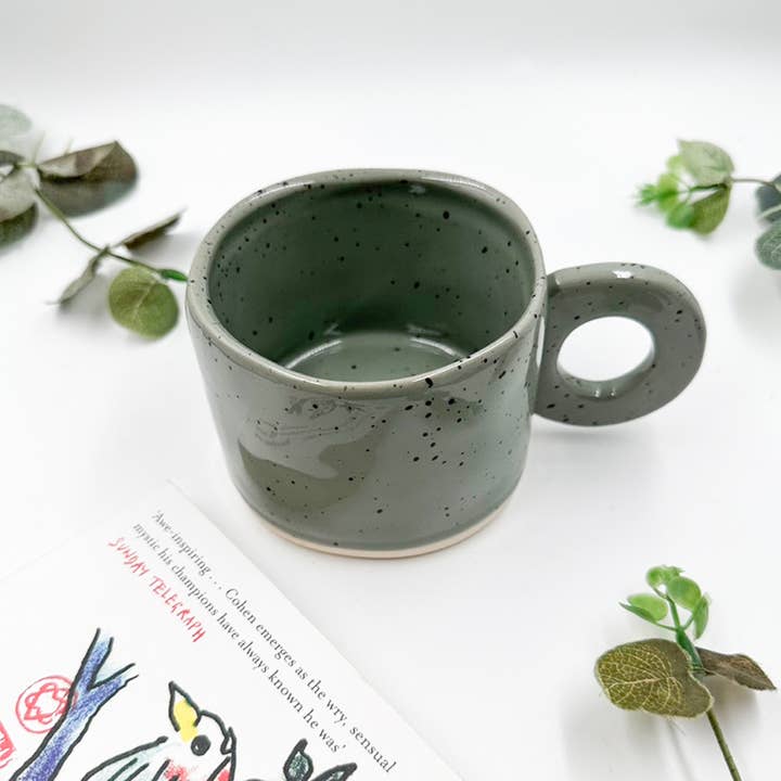 Chow's Stories - Wholesale Coffee Mug - Speckled pastel ceramic mug, Speckle handmade mug9