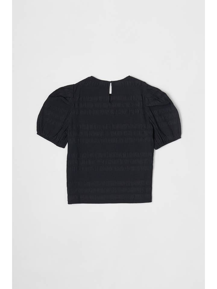 MOD REF – wholesale Blus - Dam – The Celia Top | Texturerad puffärmad topp24