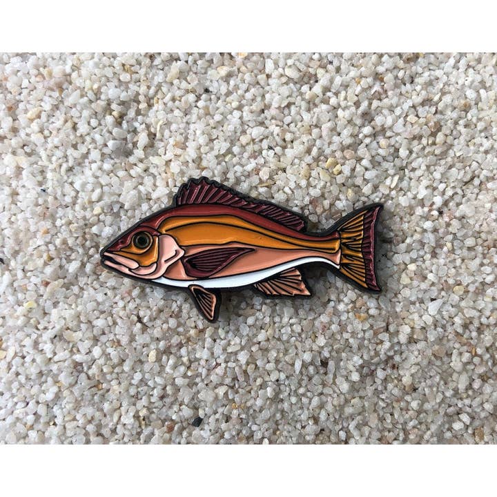 Hooked Pins - Wholesale Lapel Pin/Button - Red Snapper - Fish Pin with Gift Box2