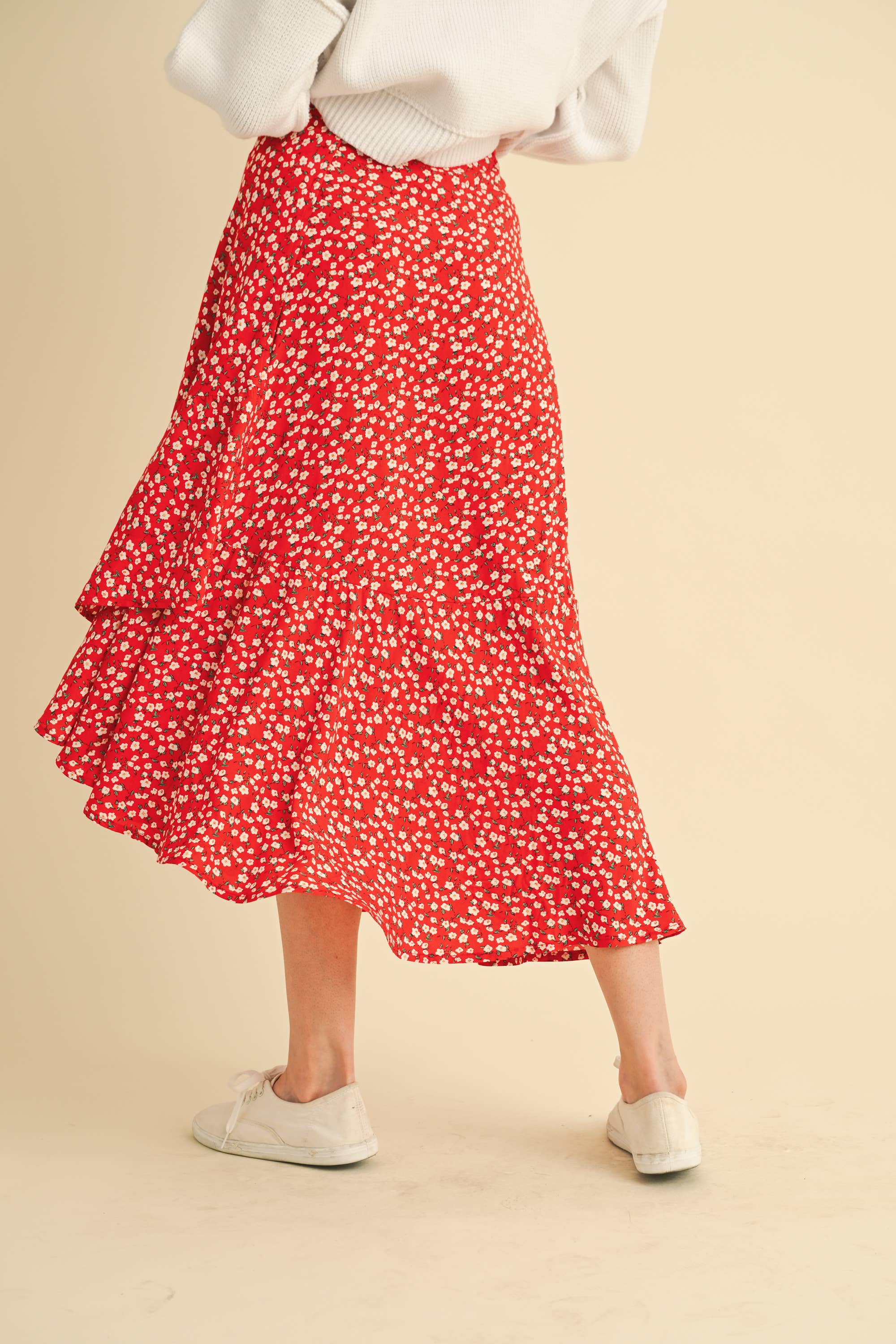 AEMI + CO - Wholesale Skirt - Women's - 7135FN Berti Floral Wrap Skirt10