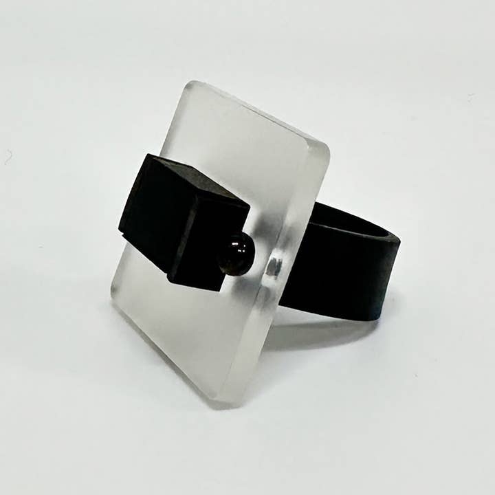 Frank Ideas - Wholesale Cocktail/statement ring - Square Rings, Designer Jewelry, Contemporary Fashion0