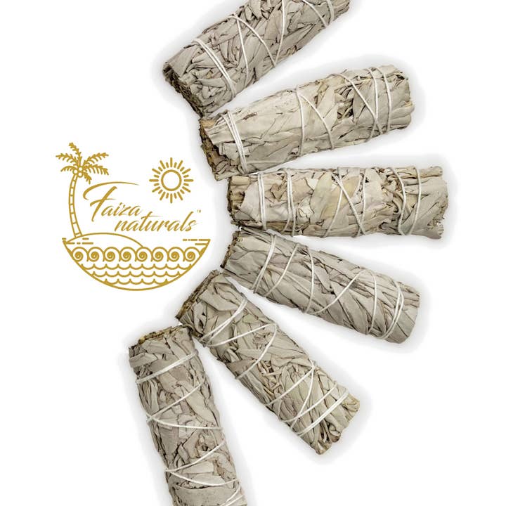 Faiza Naturals - Venta al por mayor Salvia - Paquetes de salvia blanca de 4 pulgadas - California White Sage de Farm