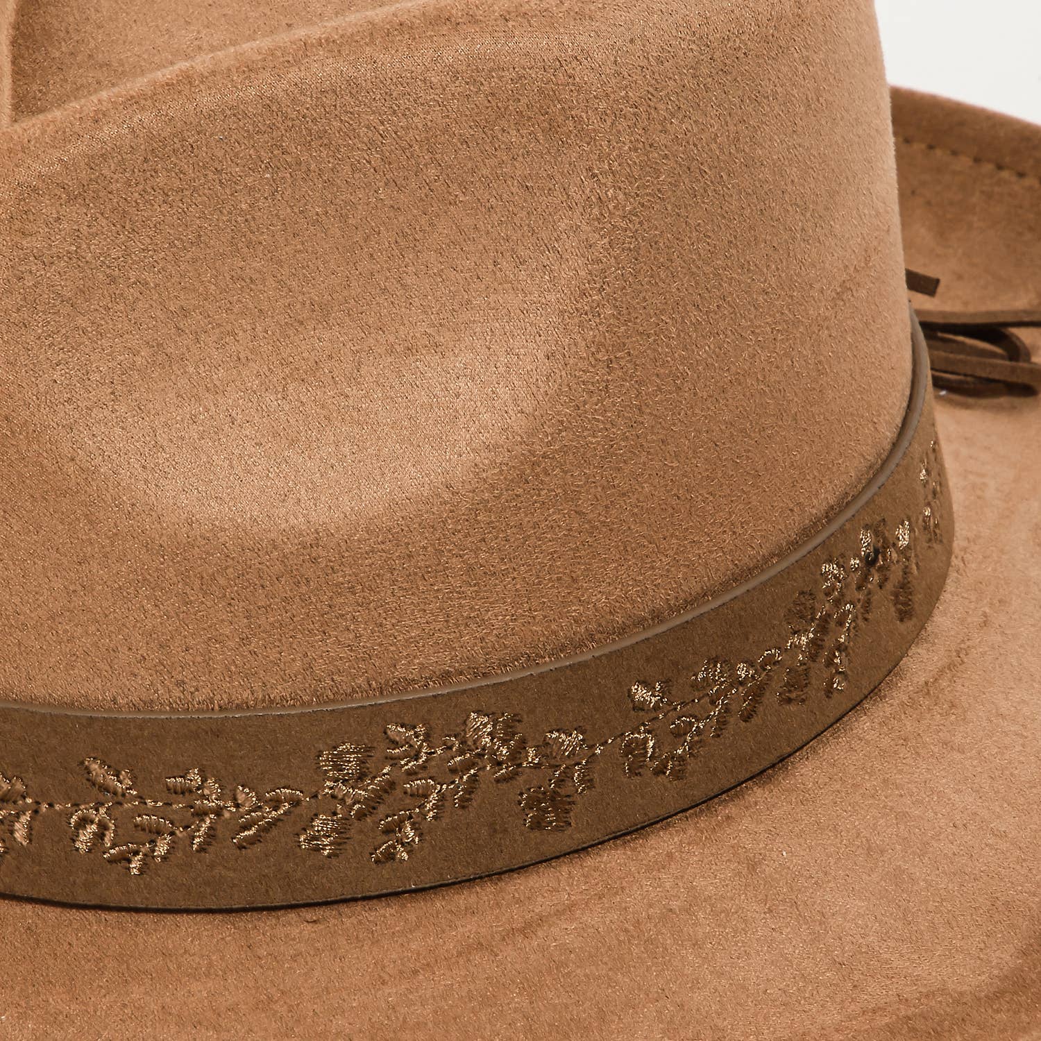 Collections by Fame Accessories – wholesale Fedora – Women’s – Embroidered Flower Strap Fedora Hat4