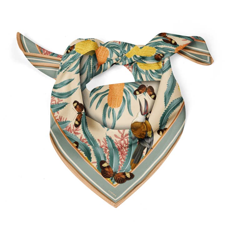 LINNA - Wholesale Scarf - Women's - Silk Cotton Scarf | Medium | Banksia Sun