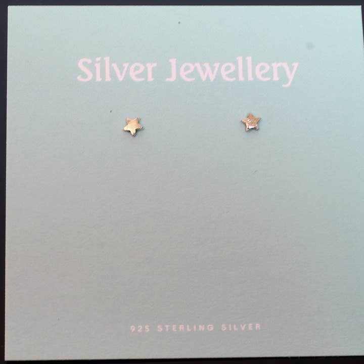 Sterling sølv små stjerne ørestikker for engroshandel hos Western Counties Wholesale