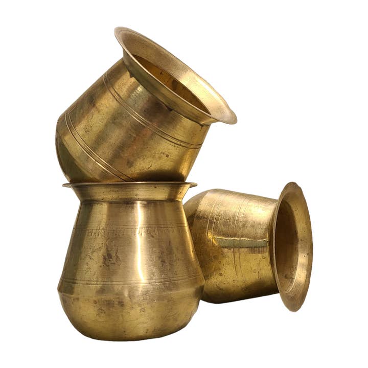 Asia West - Wholesale Plant Pot - Small Brass Pot