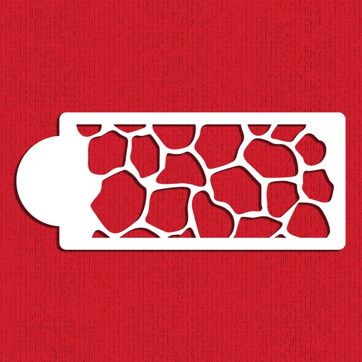 4 tums giraff hud sida tårta stencil för wholesale av Designer Stencils