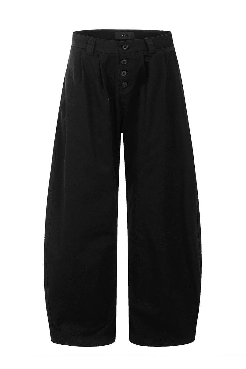 Ecovear - Wholesale Pants - Men's - Baggy Button Wide-Leg Trousers3