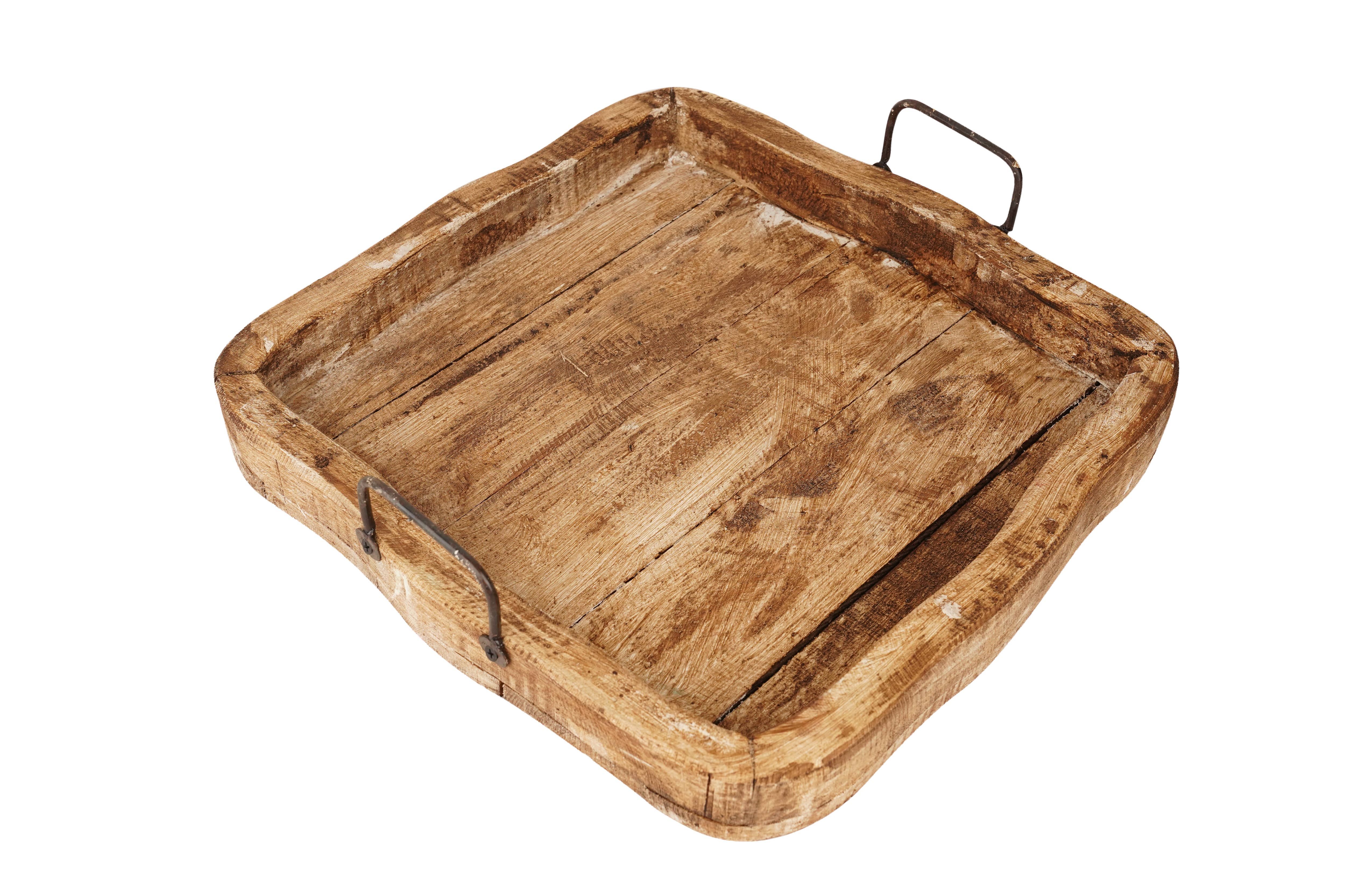 My Amigos Imports – Engroshandel Pyntebakke – Bixby-bondehus-træ bakke-tre farve valg-15x15x4 inches6