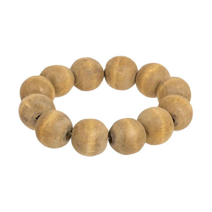 Col House Designs - Wholesale Candle Holder - Wooden Round Bead Candle Ring0