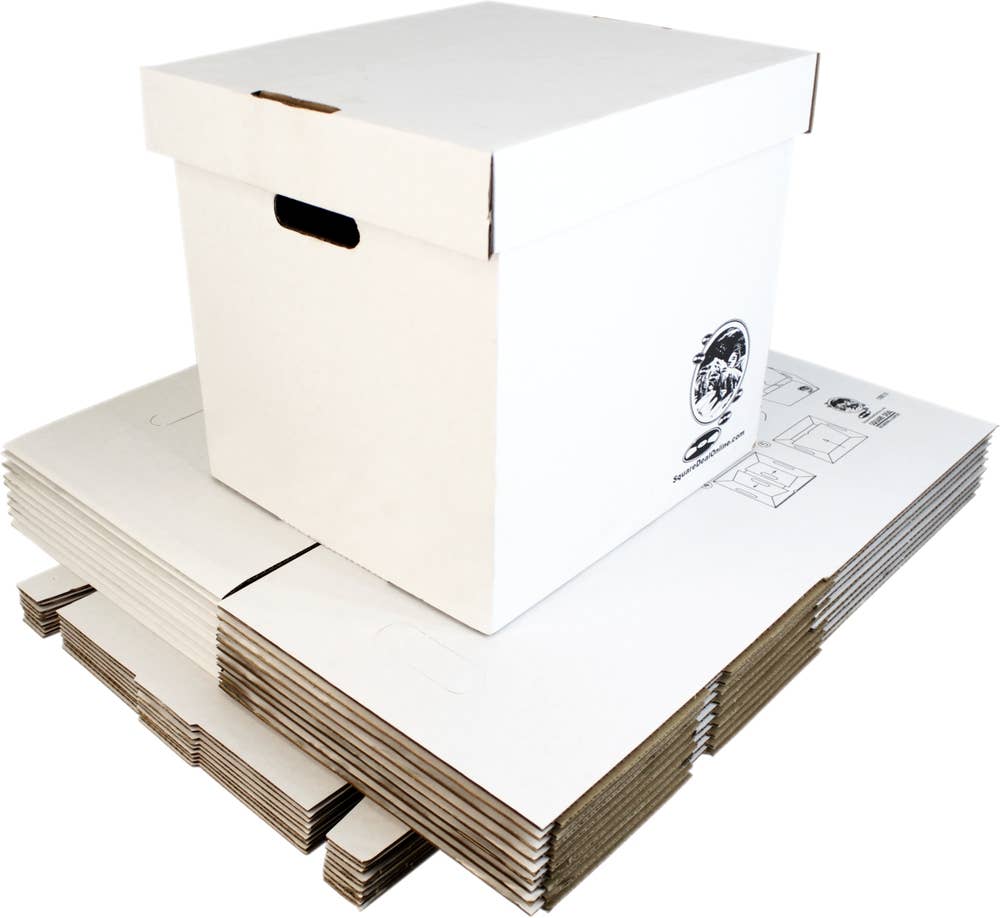Square Deal Recordings & Supplies – wholesale Storage Bin – Cardboard 12" Record Storage Box - Holds Up To 90 Records7