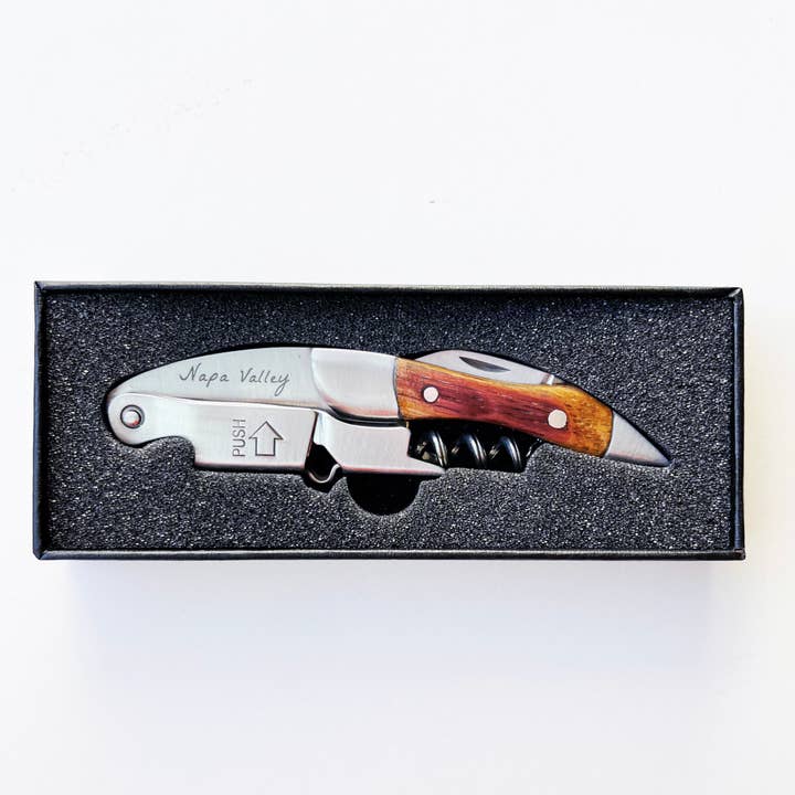 Olive and Poppy - Wholesale Bottle/wine opener - Barrel Wood Wine Key2