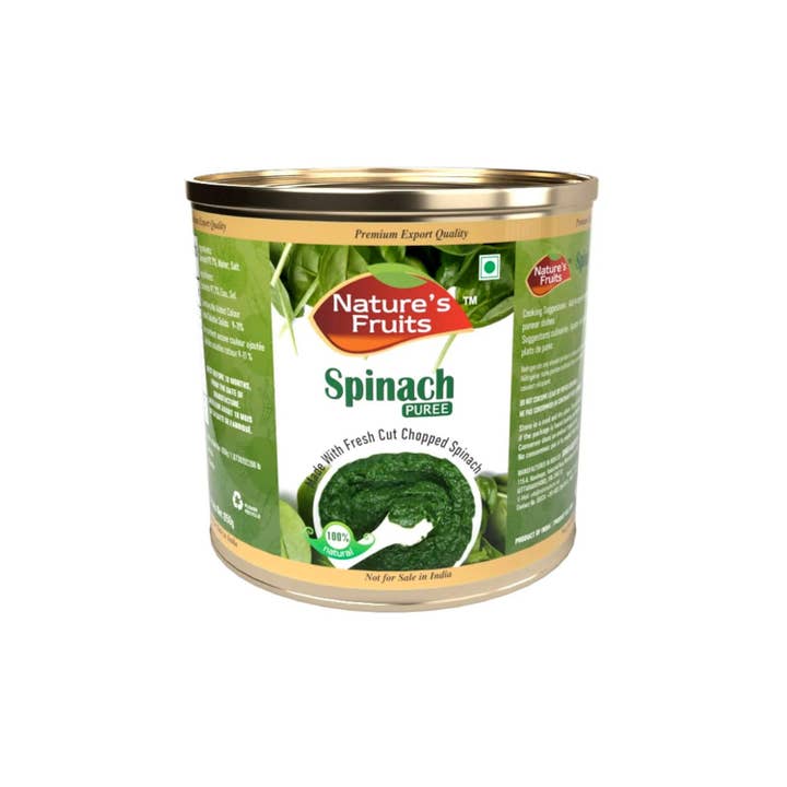 Puré de espinacas para venta al por mayor de NATURE'S FRUITS