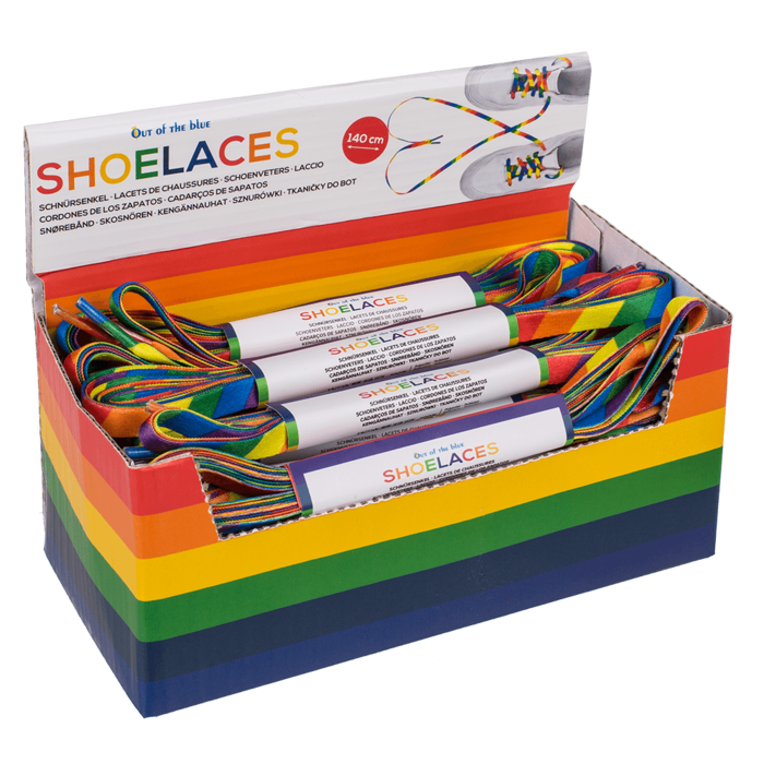 Out of the blue KG - Wholesale Shoelaces - Kids & Baby - Shoelace, pride, L: 140 cm,2