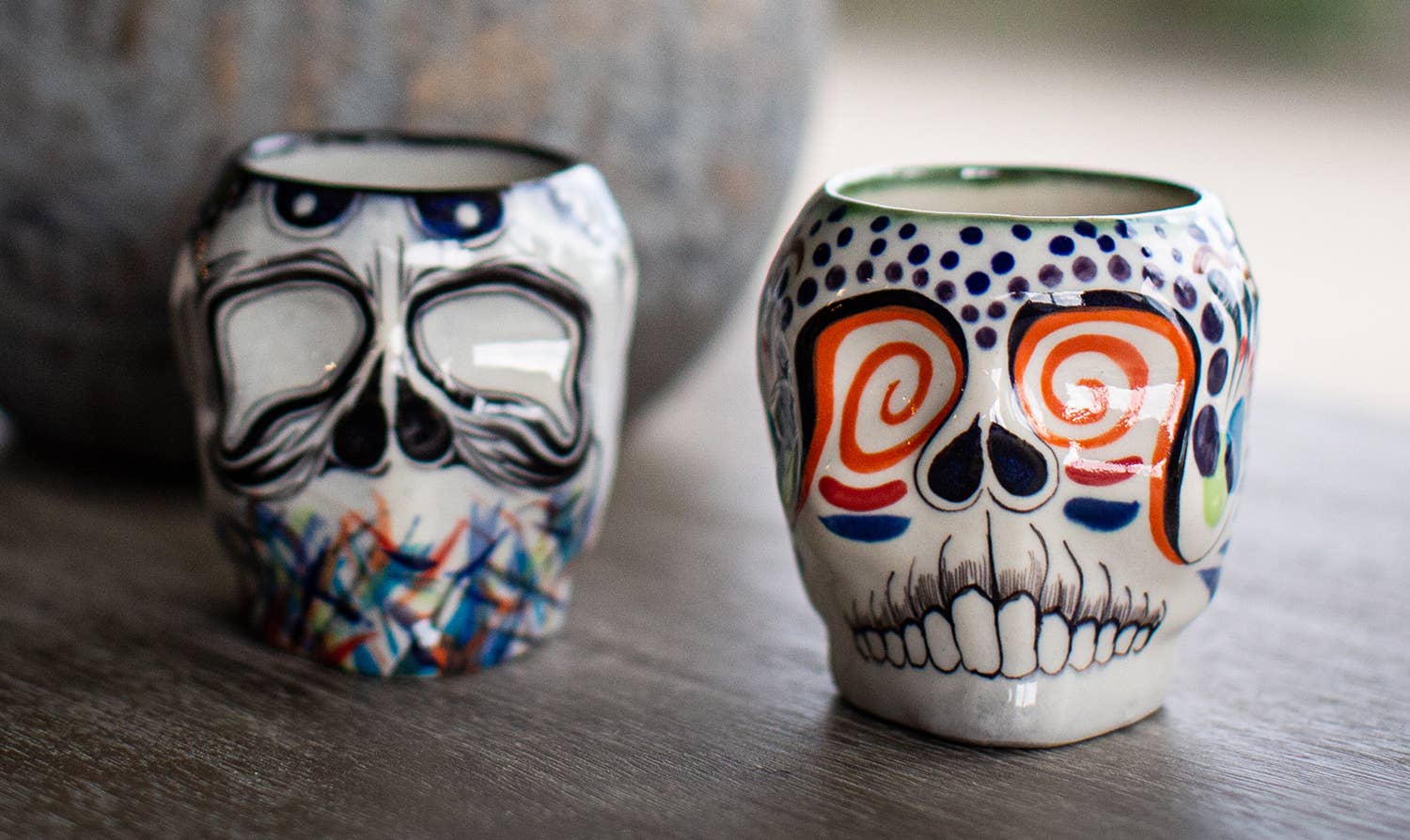 Lucia's Imports - Venta al por mayor Taza - Taza de café calavera de azúcar de comercio justo2