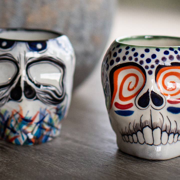 Lucia's Imports - Wholesale Coffee Mug - Sugar Skull Skeleton Mug2