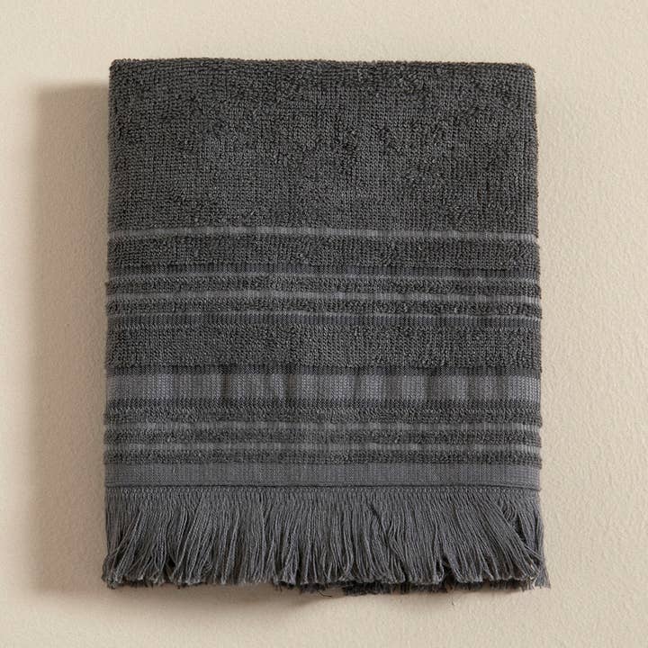 Handduk | Derin - Asgrå | Bambu & Bomull för wholesale av Pure Harmony