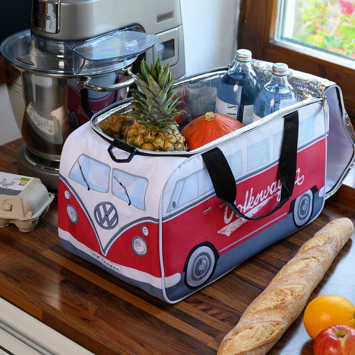 VW Collection by BRISA - Wholesale Cooler/Cooler Bag - VW T1 Bus Lightweight Travel Cooler Bag (25 l) – RD/WH5