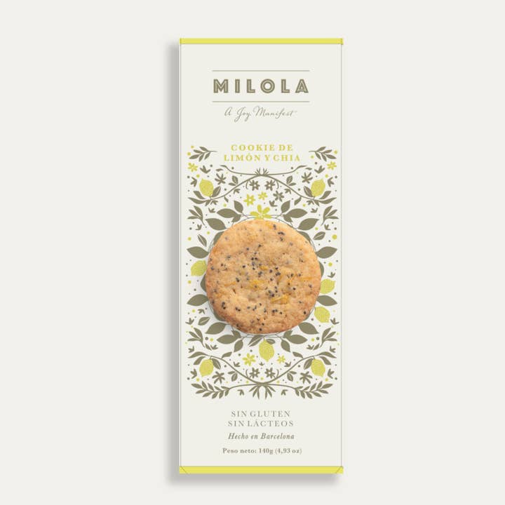 Lemon Chia Cookie (Gluten-free, Dairy-free, Vegetarian) for wholesale by MILOLA GLUTEN FREE