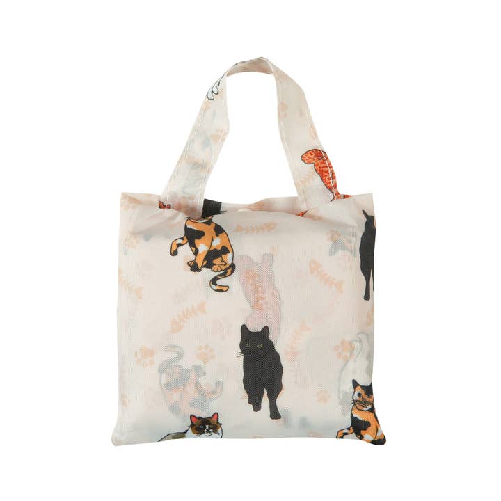 Eco Chic - Wholesale Grocery/shopping bag - Eco Chic Lightweight Foldable Shopping Bag Beloved Cats3