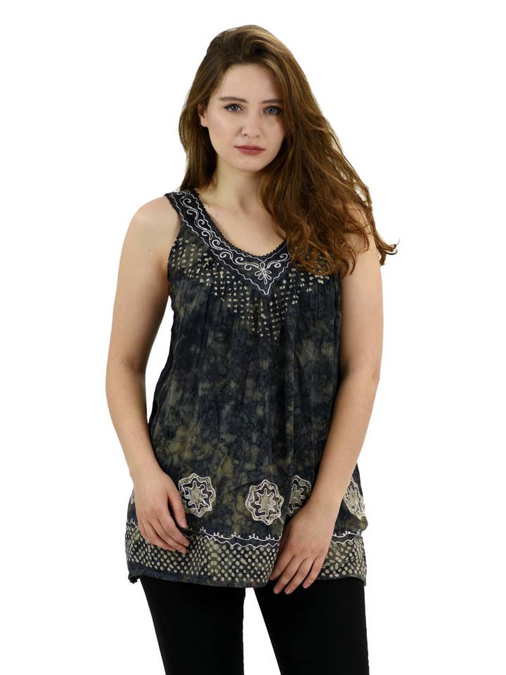 Advance Apparels - Wholesale Tunic – Women’s - Closeout Tie Dye Blouse3