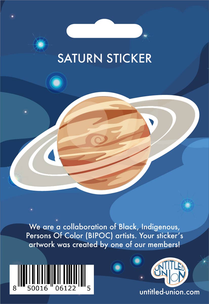 Untitled Union - Wholesale Sticker - Saturn Planet Vinyl Sticker0