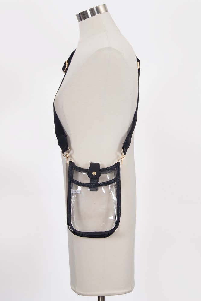 Hana - Wholesale Crossbody Bag - Women's - Clear Stadium Crossbody Mini Bag19