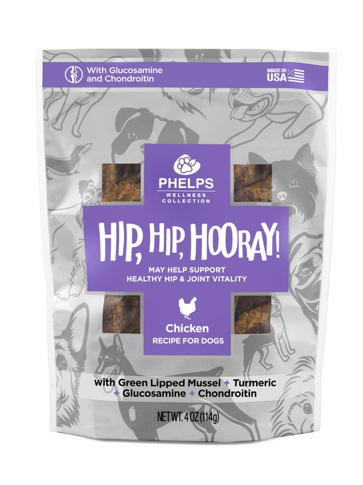 Phelps Wellness Hip Hip Hooray Joint Health Chicken Treats for wholesale by Healthy Breeds