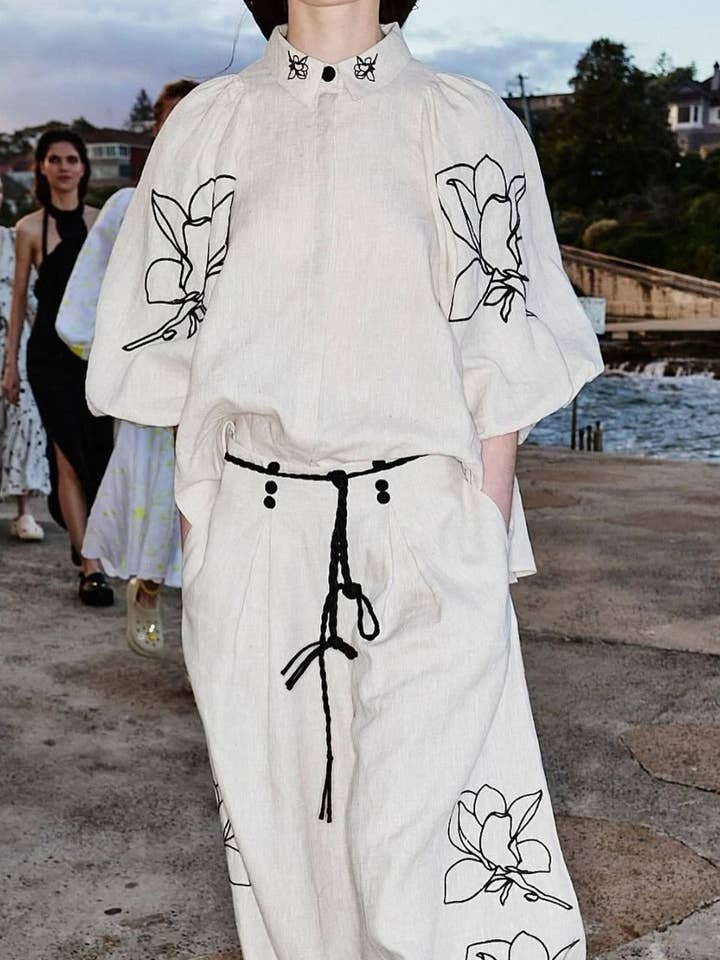 Marayn - Wholesale Top & pants set (NOT Loungewear) – Women's - Boho Chic Linen Set SpringSummer 2513