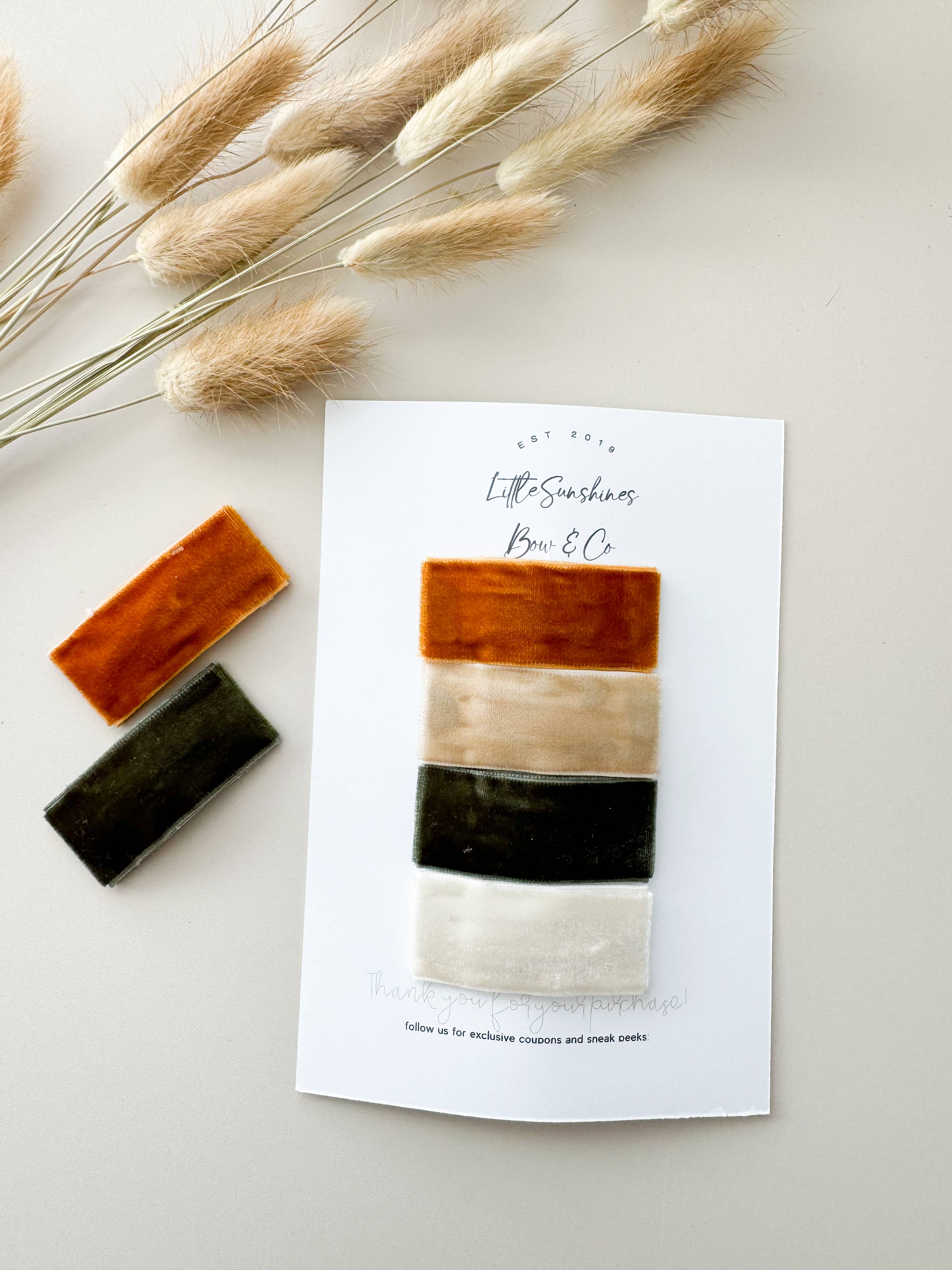 Little Sunshines Bow & Co - Wholesale Hair Clip - Kids - Velvet & Fringe Snap Clip Sets- Set of 40