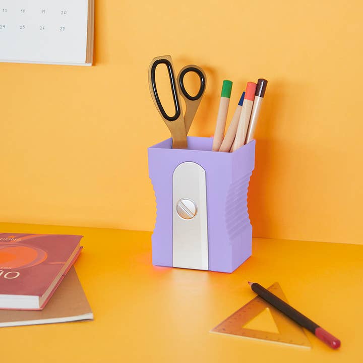 Balvi - Wholesale Pencil Sharpener - Sharpener pencil holder mauve1