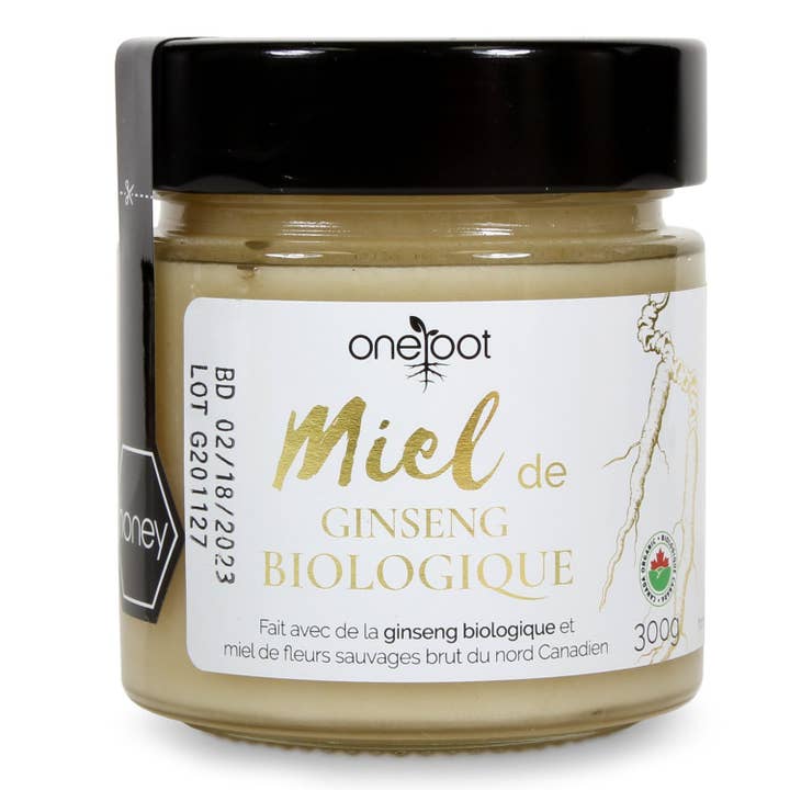 OneRoot - Vente Miel - Miel de ginseng biologique - 300g2