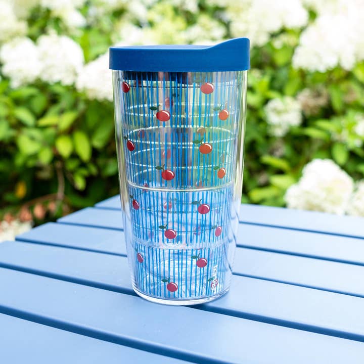 Blue Kite Press - Wholesale Insulated Mug/Tumbler - Cherry Classic Tervis Tumbler | Vintage Cherries | 16 oz
