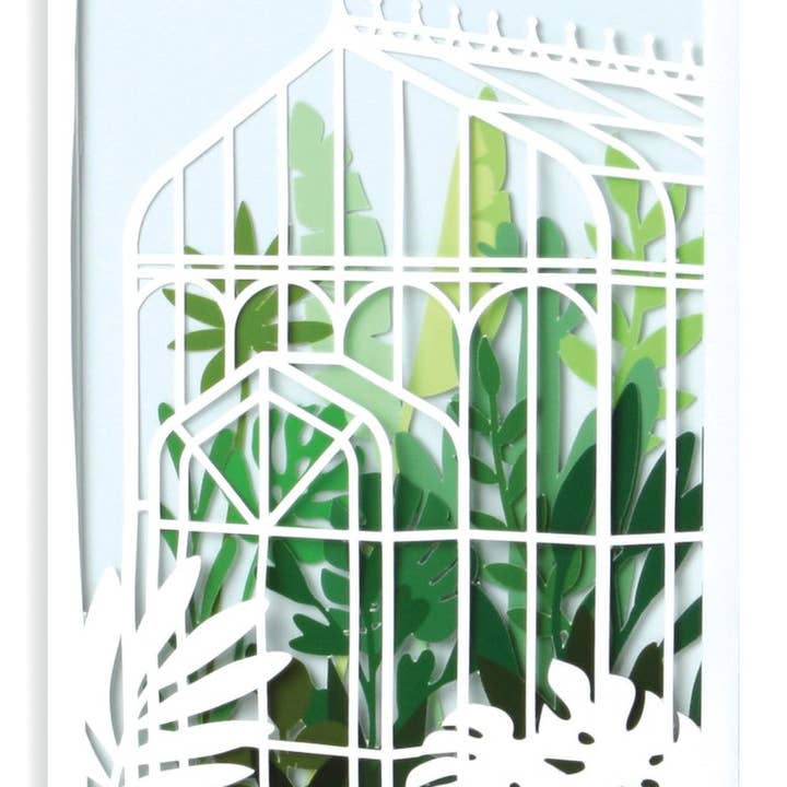 UWP Luxe - Wholesale Everyday Greeting Card - No. 38 Glass House Die-Cut Card