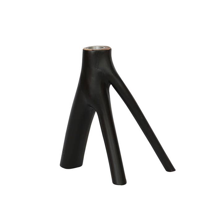 The Triple Twig Candle Holder - Black for wholesale by Bazar Bizar Living
