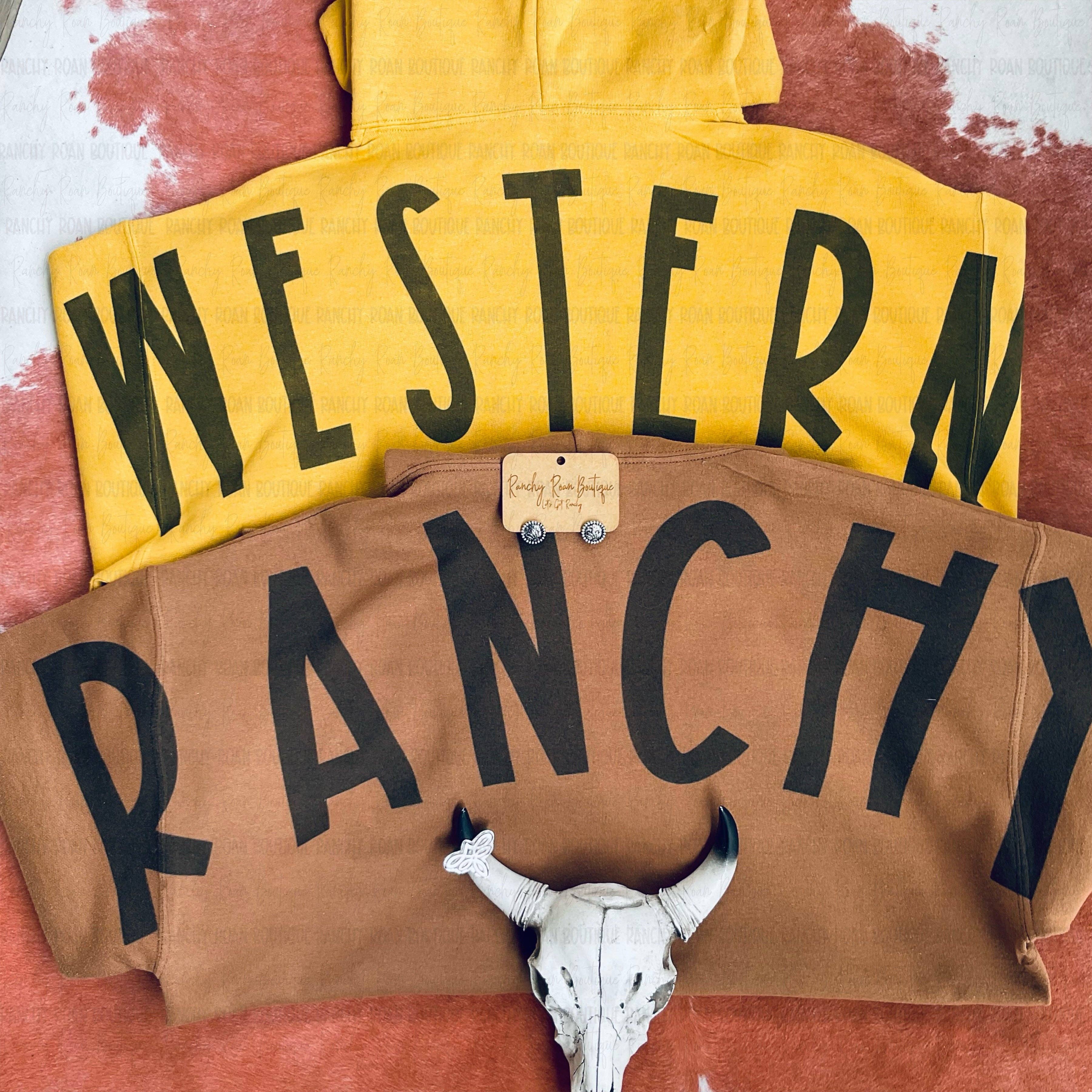 Ranchy Roan Boutique - Wholesale Hoodie - Women's - Western Ranchy Graphic Trendy Hoodie2