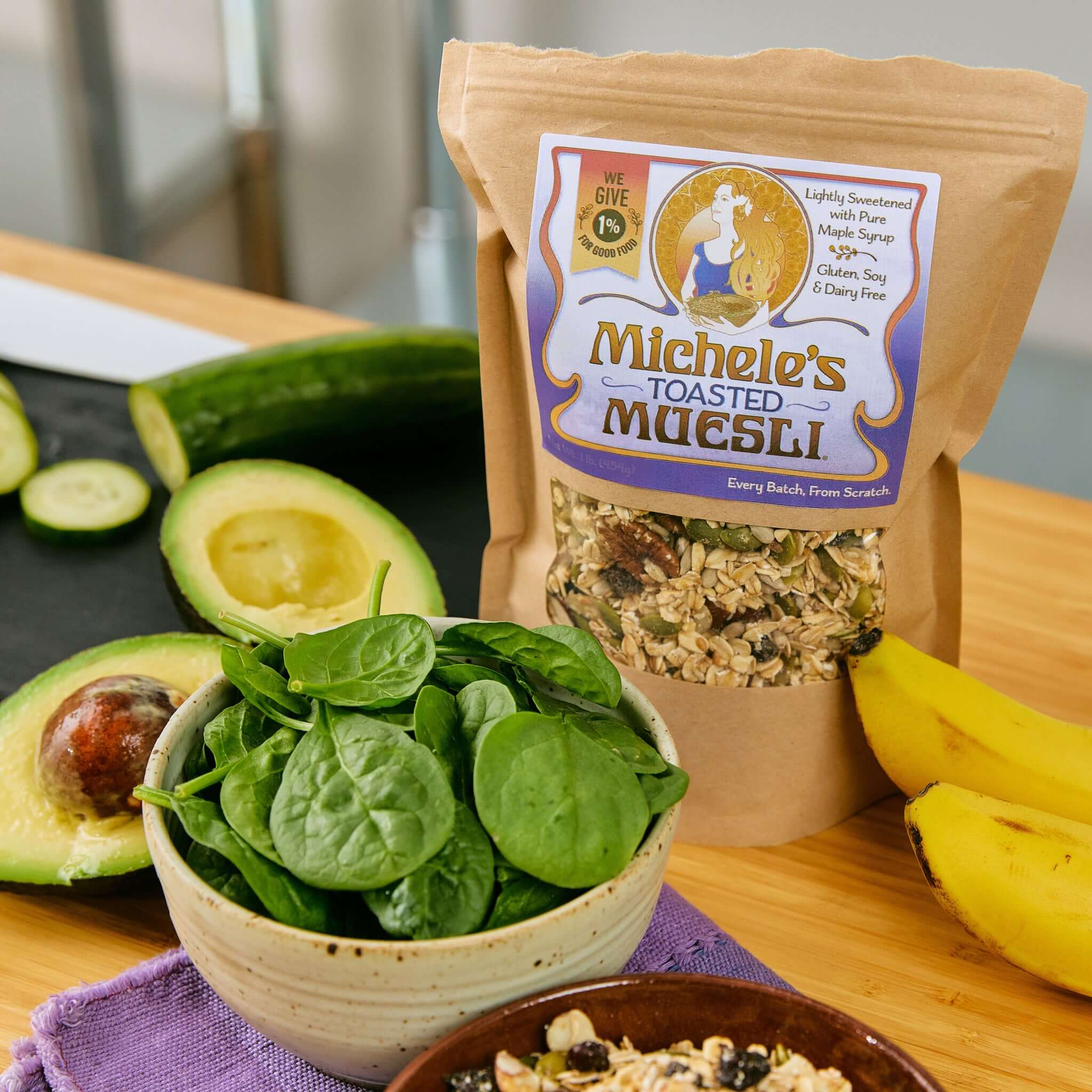 Michele's Granola - Wholesale Breakfast Cereal - Toasted Muesli - 12oz (Case of 6) [$5.83 per bag]5