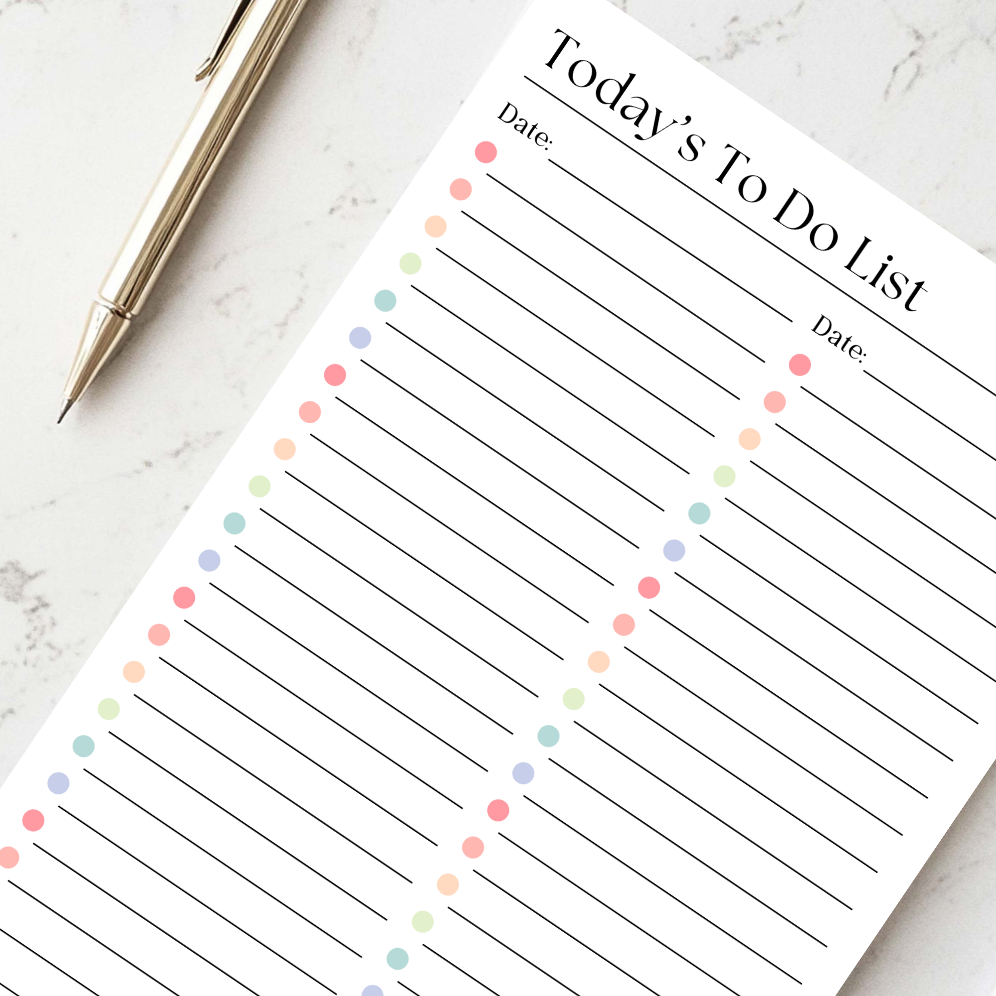 Eleventh and Taylor - Wholesale Notepad - Daily To-Do List and Schedule: 50 Page Tear-Off Notepad6