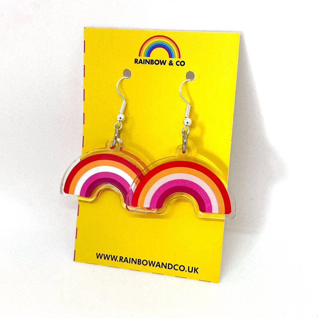 Rainbow & Co – wholesale Dangle earrings – Lesbian Rainbow Pride Earrings3