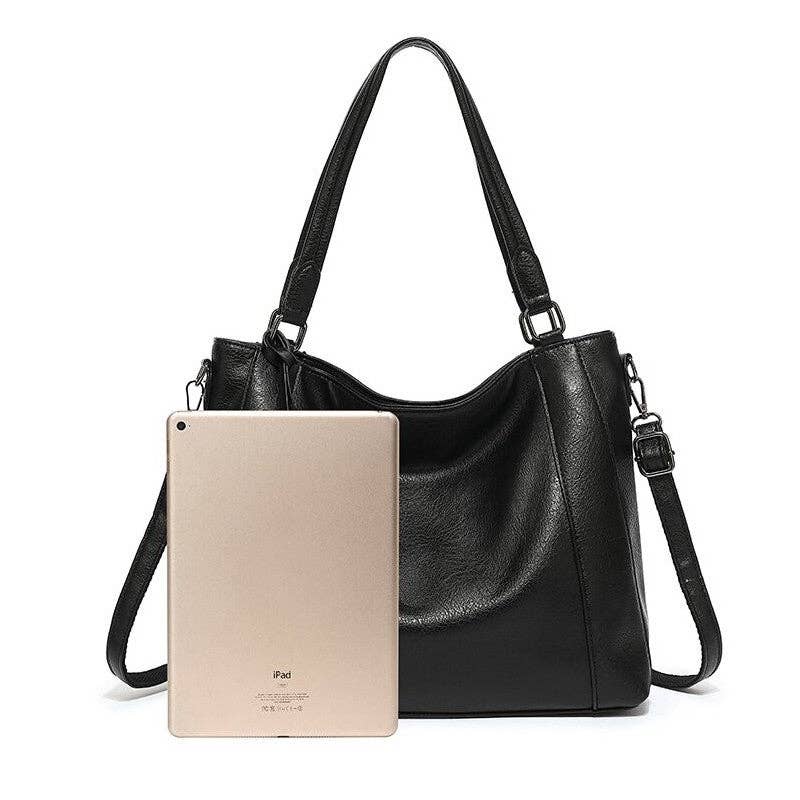 UZ Wholesale Store - Wholesale Shoulder Bag - Women's - Solid Color Single Shoulder Large Capacity Soft Leather Bag4